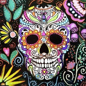 Bright Sugar Skull - Diamond Canvas Kit